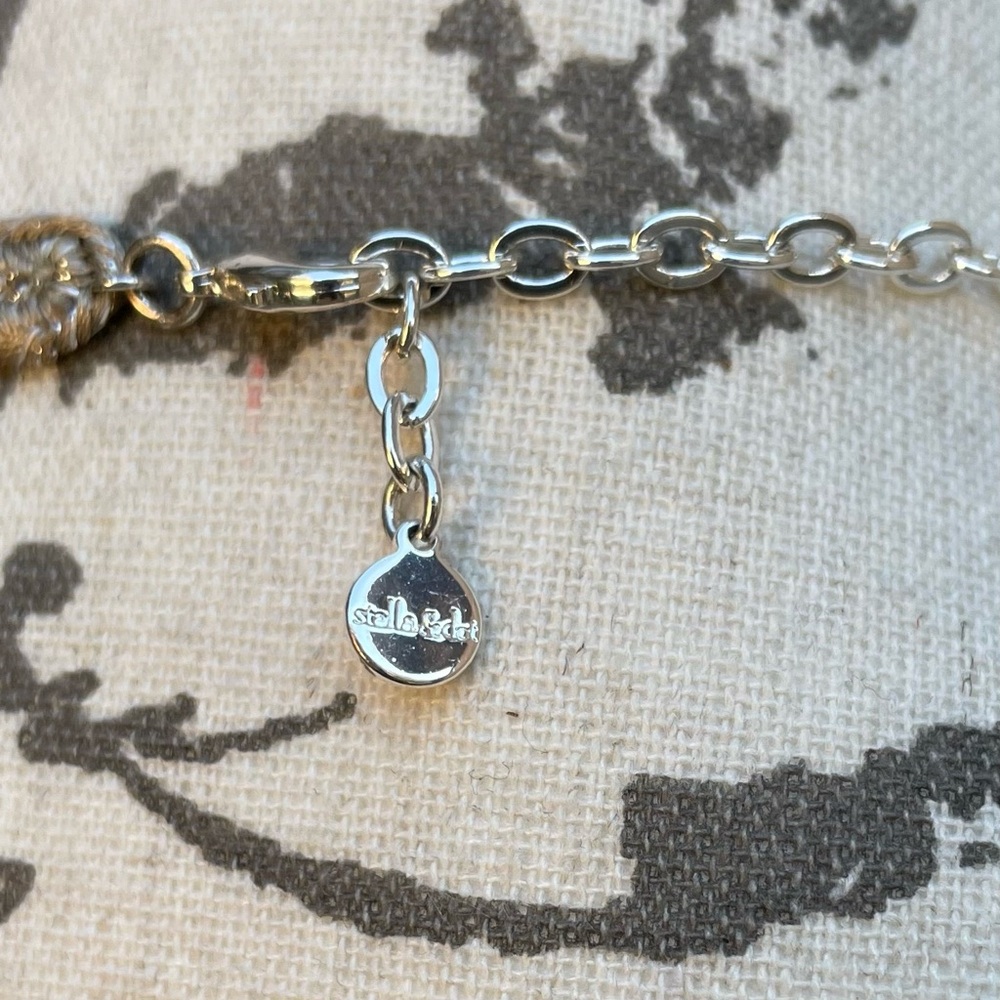 Stella & Dot Silver Double Strand Necklace - Picture 8 of 8